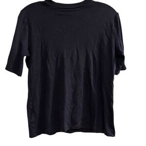 Ann Taylor Women's Blue Mock Neck Short Sleeve T-Shirt M